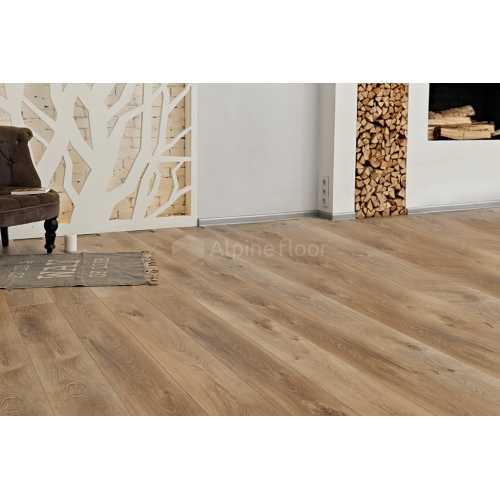 Фото Плитка SPC Alpine Floor Premium XL Дуб Природный Изысканный ABA ECO 7-6, 43 класс (1524х180х8.0 мм)