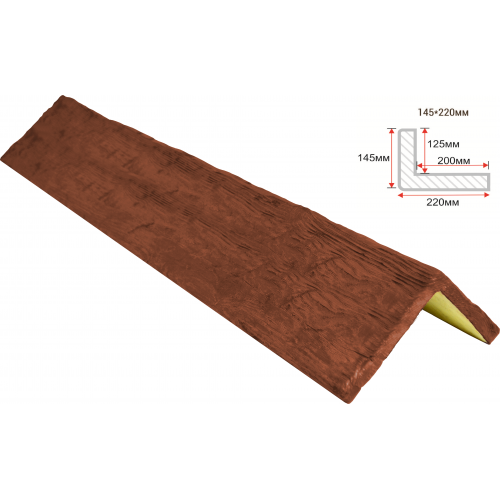 Фото Откос декоративный рустик, 145х220мм Рябина, длина 1 метр