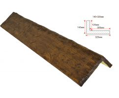 Откос декоративный рустик, 145х320мм Фламбир, длина 1 метр