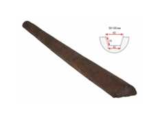 Полубревно декоративное Arno decor рустик, 50х100мм Дуб темный, длина 1 метр