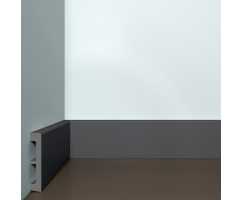 Плинтус напольный ПЛ30 Bello Deco Темный Графит (80х15х2000)