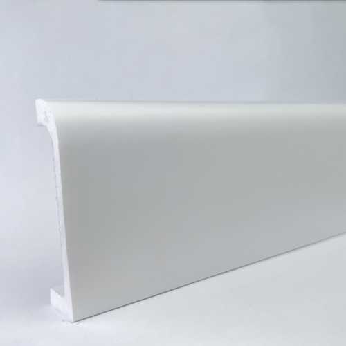 Фото Плинтус напольный Bello Deco ПЛ16 Белый жасмин (80х19х2000)