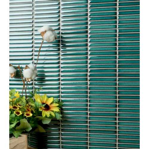 Фото Мозаика из керамогранита Bonaparte Finger pacific blue 12х92 (284х298х8 мм)