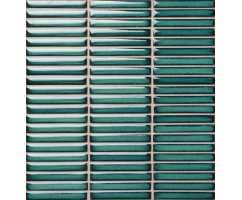 Мозаика из керамогранита Bonaparte Finger pacific blue 12х92 (284х298х8 мм)