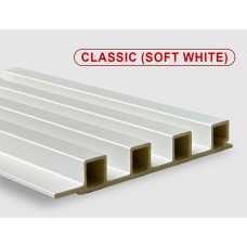 Стеновые панели ПВХ Classic soft white, 160*22*2800 мм