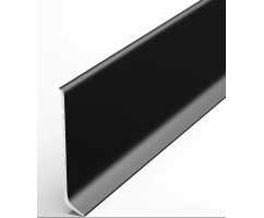 Плинтус напольный плоский алюминиевый Bonkeel 80 Черный (78.5*11.2*2500)