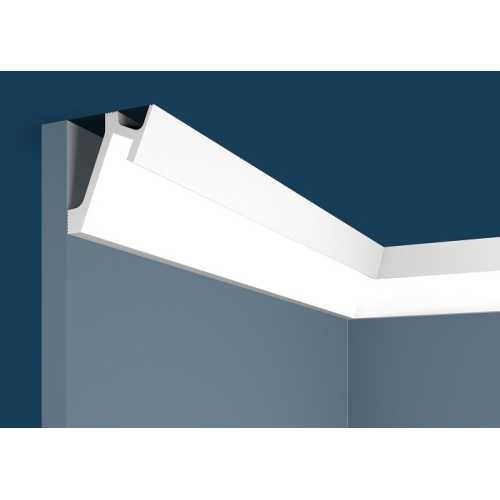 Фото Карниз под покраску Cosca КХ052 для подсветки (72х65х2000 мм) 