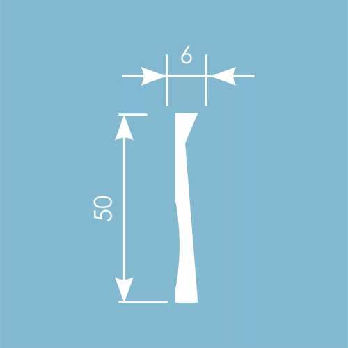 Фото Молдинг под покраску Cosca MX048 из экополимера 50х6