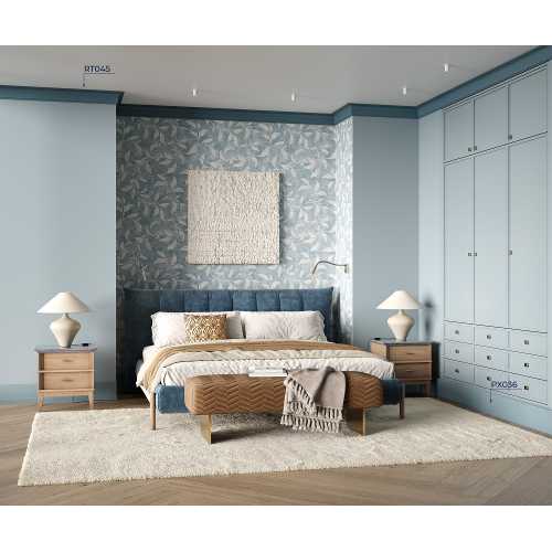 Фото Плинтус напольный Cosca PX036 под покраску, белый 184х16