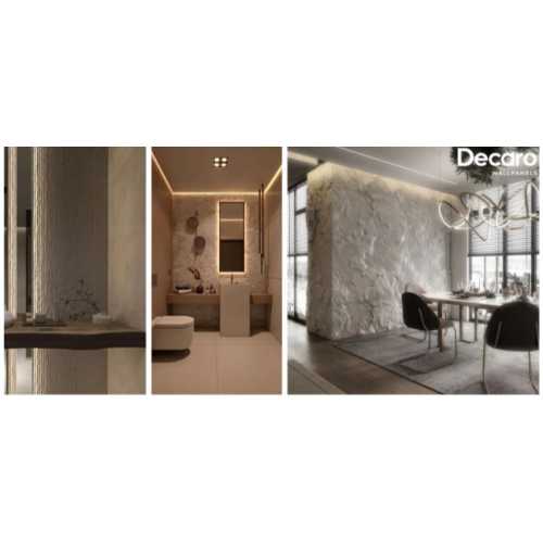 Фото Гибкий камень Decaro WallPanels Flex Stone D1004 Zigzag (1 шт= 1.64 м2)