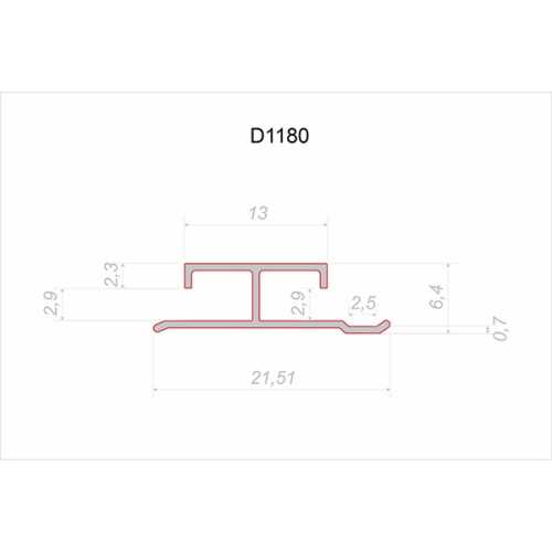 Фото Соединительный профиль Wallpanels Decaro D1180, 3 метра