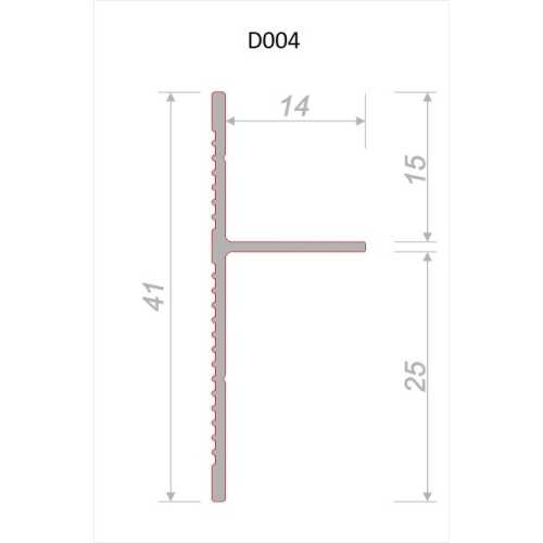 Фото Теневой профиль Decaro D004 под покраску (15-25*14*2000)
