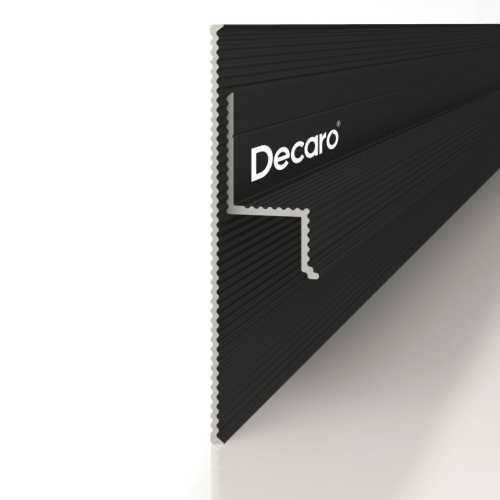 Фото Теневой плинтус универсальный Decaro D002.2 Regulated Черный анод (35*12.5*2000)