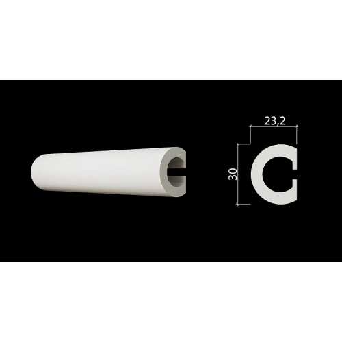 Фото Молдинг под покраску Decor Dizayn DD634 из полистирола (30х23х2000 мм)