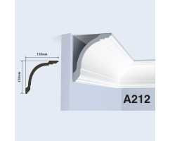 Карниз под покраску HIWOOD A212 из фитополимера (150х150х2000 мм)