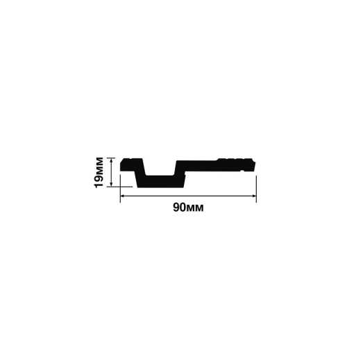 Фото Карниз под покраску HIWOOD A90V1 из фитополимера (19х90х2000 мм)