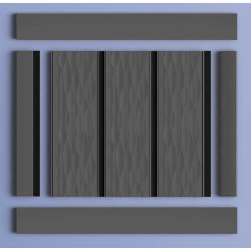 Фото Декоративная панель HIWOOD LV127W GR15K (120 × 12 × 2700 мм)