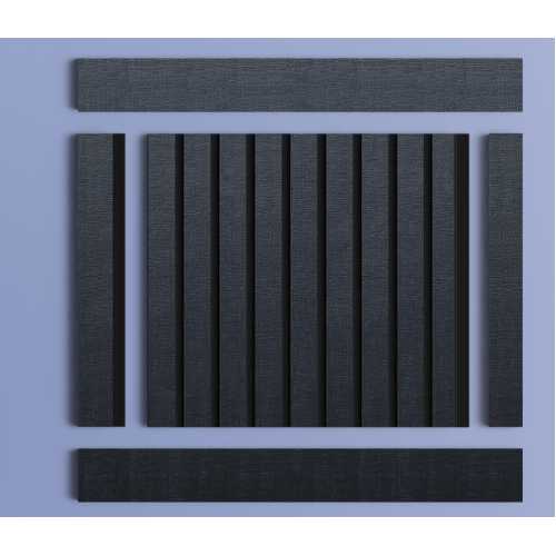 Фото Декоративная панель HIWOOD LV124 BK114K (120 × 12 × 2700 мм)