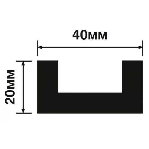 Фото Декоративная рейка Hiwood LB40 G216 (40х20х2700 мм)