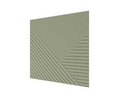 Стеновая панель квадратная МДФ Ликорн - Пирамида, Фисташка, 500*500*8 мм (4 шт)