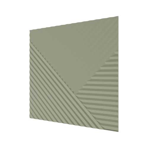 Фото Стеновая панель квадратная МДФ Ликорн - Пирамида, Фисташка, 500*500*8 мм (4 шт)