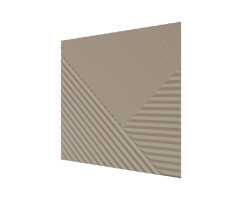 Стеновая панель квадратная МДФ Ликорн - Пирамида Латте, 500*500*8 мм (4 шт)