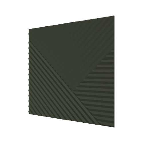 Фото Стеновая панель квадратная МДФ Ликорн - Пирамида Олива, 500*500*8 мм (4 шт)