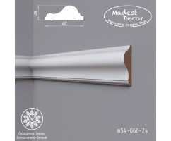 Белый молдинг MDF крашеный Madest Decor M54-060-24