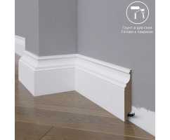 Плинтус напольный под покраску 27-100-22 Madest Decor MDF (100х22х2400 мм)