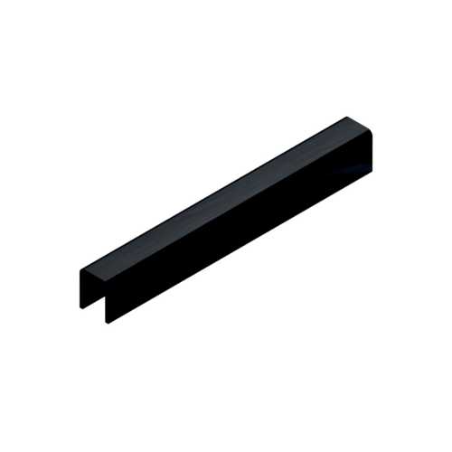Фото Профиль П-образный Нержавеющая сталь Neexy PVS97 Черный блестящий браш (10*10*2700 мм)