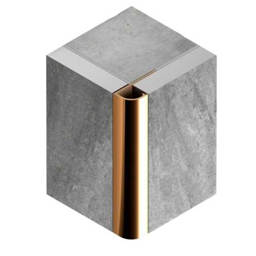 Фото Профиль для плитки внешний латунь 12 мм Neexy PVL18-03 Брашированная, 2.7 метра