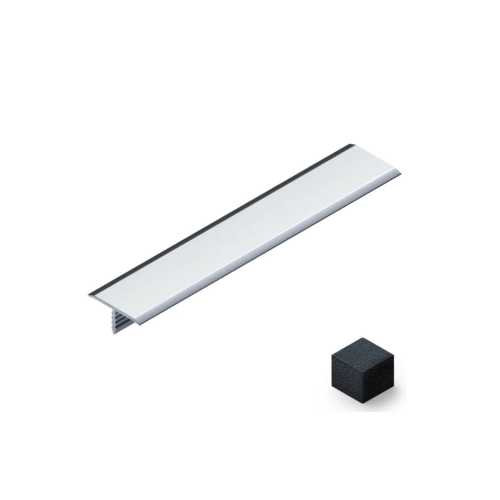 Фото Профиль Т-образный плоский алюминий 10 мм Neexy PV101-42 (Черный муар), 2.7 метра