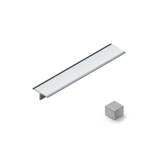 Фото Профиль Т-образный плоский алюминий 15 мм Neexy PV35-02 (серебро матовое), 2.7 метра