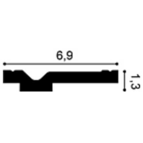 Фото Карниз под покраску из дюрополимера Orac decor CX161 (13х69х2000 мм)