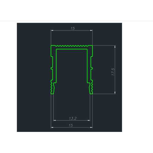 Фото Декоративный стеновой профиль Pro Design 536 Черный (17.5*15*2700)