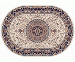 Ковер Merinos Shahreza d205 CREAM-NAVY 2,00*2,85 овал