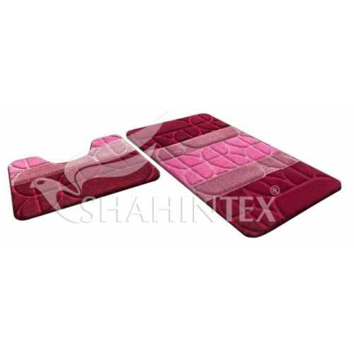 Фото Набор ковриков Shahitex РР Mix 4К Бордовый 45 (50*80+50*50 см)