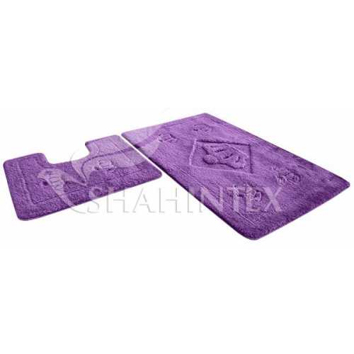 Фото Набор ковриков Shahintex PP Lux Фиолетовый 61 (60x100+60x50 см)