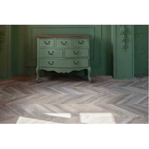 Фото Плитка ПВХ Vinilam Chevron Шампань RI153616CL4, 43 класс (1293х305х8.5 мм)