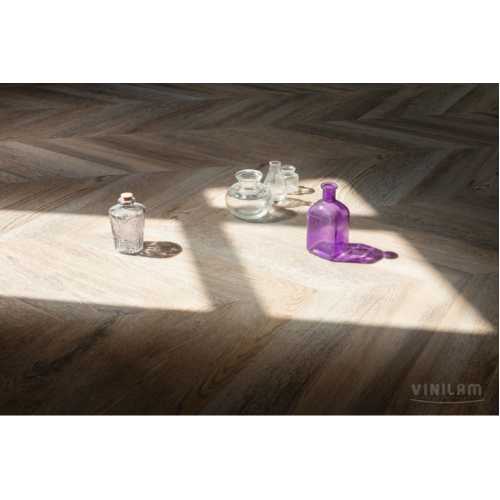 Фото Плитка ПВХ Vinilam Chevron Шампань RI153616CL4, 43 класс (1293х305х8.5 мм)