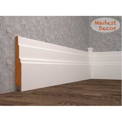 Фото Плинтус напольный под покраску 08-150-22 Madest Decor MDF (150х22х2400 мм)