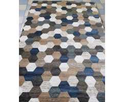  Ковер Merinos Matrix D579 BEIGE-BLUE 0,80*1,50