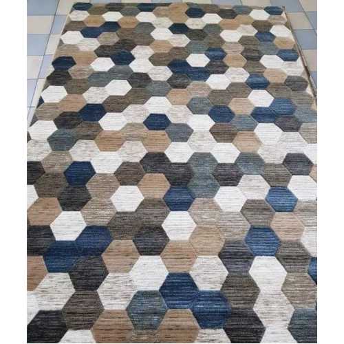 Фото Ковер Merinos Matrix D579 BEIGE-BLUE 0,80*1,50