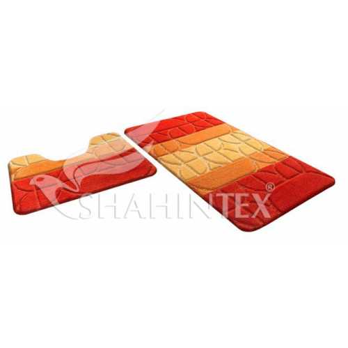 Фото Набор ковриков Shahitex РР Mix 4К Оранжевый 63 (50*80+50*50 см)
