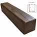 Маленькое фото Балка декоративная из полиуретана Arno Decor Модерн 120х120мм Дуб темный, длина 3м