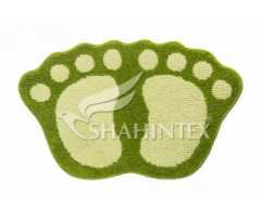 Коврик Shahintex Microfiber лапки 50*80 салатный