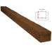 Маленькое фото Балка декоративная из полиуретана Arno Decor Рустик 145х120мм Дуб, длина 2м