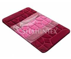 Коврик Shahitex РР Mix 4К Бордовый 45 (50*80 см)