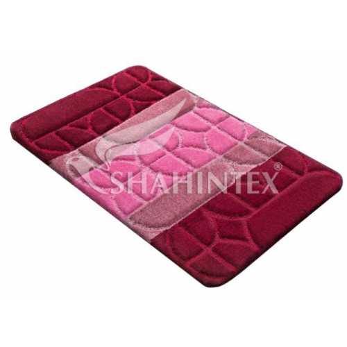Фото Коврик Shahitex РР Mix 4К Бордовый 45 (50*80 см)