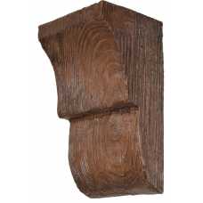 Консоль рустик 120х205мм (для балки на 145мм) Дуб темный